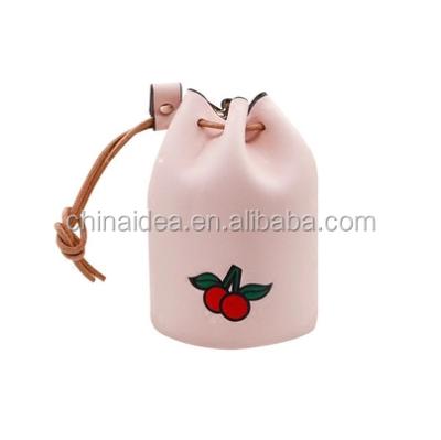 China Lovely Handmade Mini Drawstring Small Student Bucket Bag Student Coin Purse Beach Bag Factory for sale