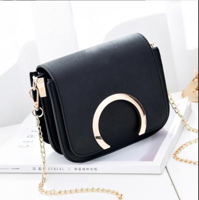 China 2022Hot sale new type cross-chain slanted magnetic clasp small square PU leisure bag for sale