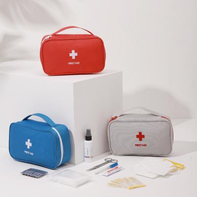 China Hotsale Outdoor Portable Medicine Bag Folding Travel First Aid Small Custom Kit Bag With Zipper for sale