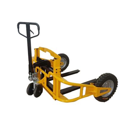 China Hotels All Terrain Universal Pallet Truck for sale