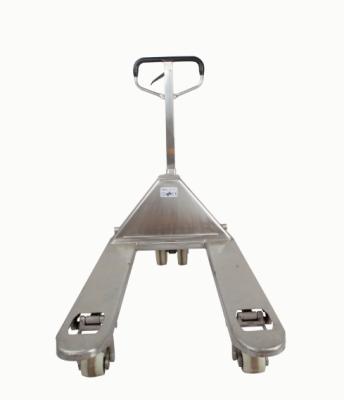 China Hotels China Made Stainless Steel 2 TON Hydraulic Pallet Jack Hand Pallet Truck for sale