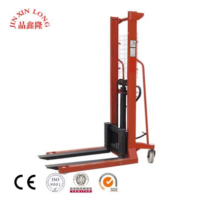 China Hot Selling Hotels Manual Pallet Stacker Hand Forklift Hydraulic Stacker Lifting for sale