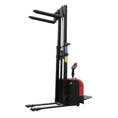 China Full Hotels 1Ton 2T Electric Small Pallet Truck Stacker Electric Forklift for sale