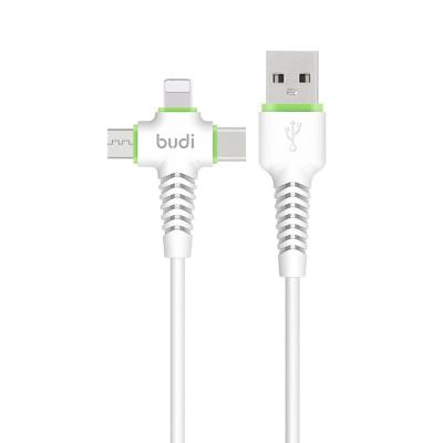 China Cell Phone Types Wholesale LOGO For Custom Made 3 in 1 USB Cable For Type-C Micro USB Phone Cable USB Android Fast Charging Multi Fast Charging Cable for sale