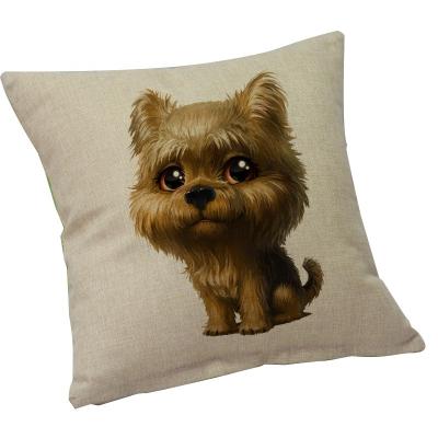 China Custom Sublimation Decorative Blanks Cushion Dog Cheersee Outdoor Pillow Set With Single Cover Snow Plaid With Dog Pattern for sale