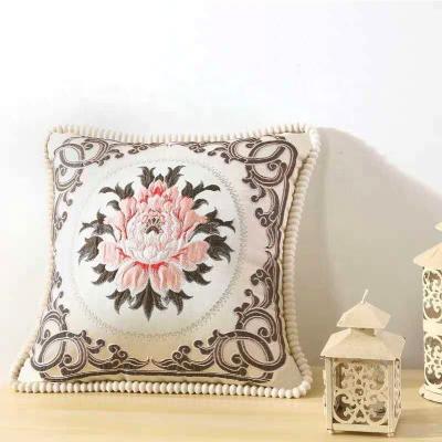 China Waterproof Colorful Floral Soft Jacquard Custom Floor Sofa Decorative Indian Cheersee Cushion For Home Decor for sale