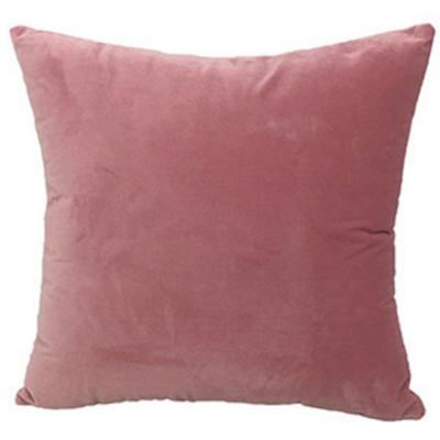 China Cheersee Crushed Velvet Cushion Soild Pink Square Plain Beauty Decorative Luxury Velvet Tiles For Living Room for sale