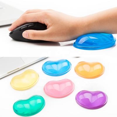 China Cheersee Crystal Transparent Mat Hand Pillow Silica Gel Wrist Protector Cushion Decorative Wrist Rest Jelly for Computer for sale