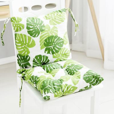 China Cheersee Decorative Blue Tropical Floral Computer Floor Chair Seat Pads Scatter Window Garden Adirondack Chair Cushions With Ties for sale