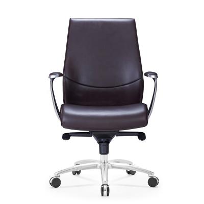 China Modern Office Chair Ergonomic Office Chair Swivel Padded Leather Office Chair Rotating Armrest Swivel Ergonomic Secretary Chair for sale