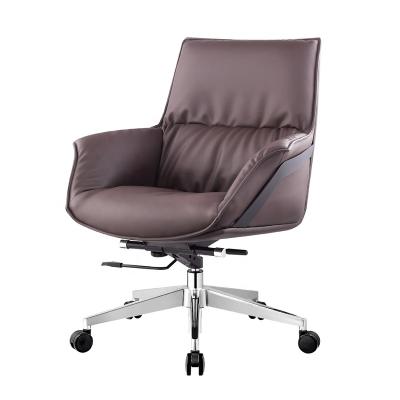 China Swivel Top 10 Office Chair Components Manufacturer Top Quality Front Office High End Leather Swivel Chair for sale