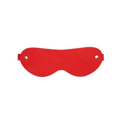 China Adult Restraints Blindfold Leather Bondage Leather Eye Mask PU Party Face Mask Sex Eye Mask BDSM for sale