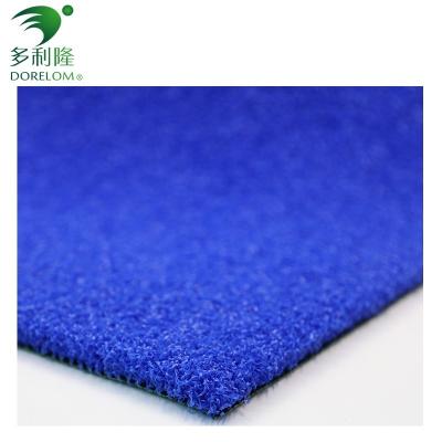 China Densidad PE Color Azul Césped artificial al aire libre para cancha de tenis Césped de paleta a un precio asequible en venta