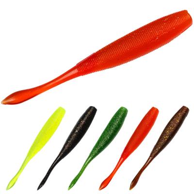 China Wholesale 9.7g 120mm PVC Soft Lure Fish Swing Lure Bait Tackle Double Bowl Artificial Hook Soft Lure Swimbait Lure for sale