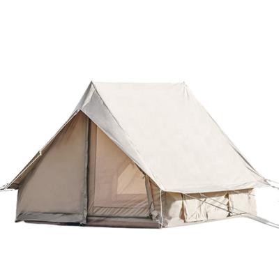 China Straight Tying Type Best Selling High Quality 4 Season Cotton Canvas Bell Tent Waterproof For Outdoor Family Camping for sale