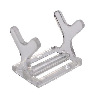 China Wholesale Handmade In Running Clear Fishing Acrylic Lure Display Stand Bait Holder 4.6cm*3.0cm*3.7cm for sale