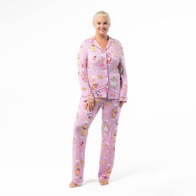 China Wholesale Sleepwear QUICK DRY Superior Velvet Pajamas Korea Loose Pajamas Plus Size Cartoon Homewear Soft Sleepsuit Large for sale