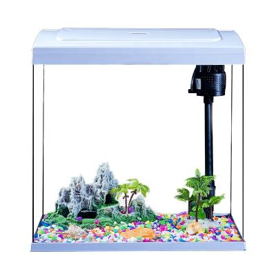 China Ecological Hot Bending Fish Tank Small Fish Tank HD Living Room Small Living Room HD Glass Desktop Ecological Hot Bending Aquarium for sale