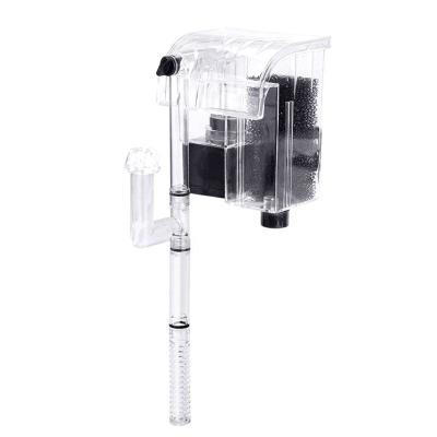 China Viable Aquarium Mini Adjustable Transparent Hang on External Aquarium Waterfall Filter External Hanging Filter for sale