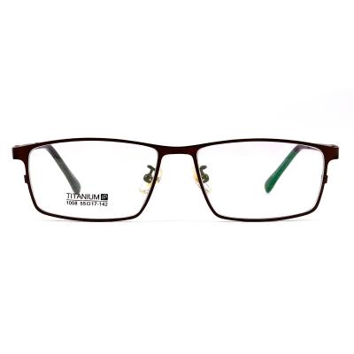 China Full Frame Titanium Men Eyeglasses Frame Square Business Myopia Eyeglasses Computer Eyewear Eyeglasses Sight for sale