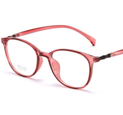 China Customized according to requirements the popular hot sale large box fashion TR90 computer frame anti-blue lightweight glasses for sale