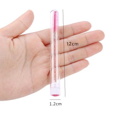 China Plastic New Arrival Disposable Lip Spoolie Eyelash With Single Tube Package Crystal Mascara Wands for sale