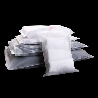 China Security CPE Slider Ziplock Packaging Bags Matte Zipper Bag For Clothing Garment Grade Packaging for sale