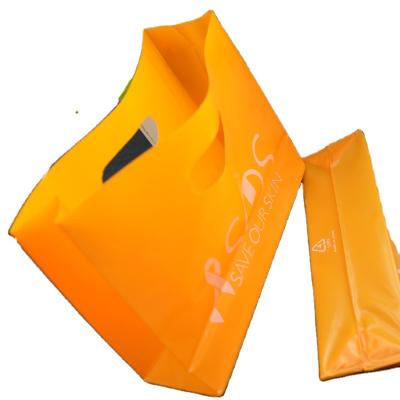 China High Quality Security Pouch Poly Die Cut Packaging Handle Plastic Bags for sale