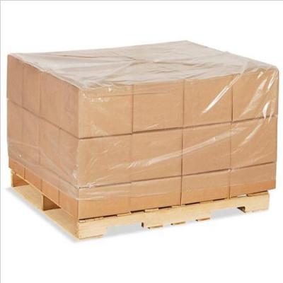 China Heat Sealing Mil Pallet Covers +printing+square Bottom Film 48 x 42 x 48