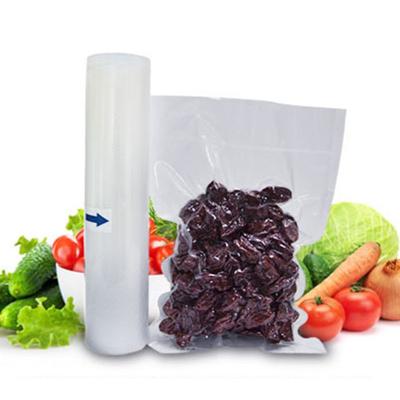 China Barrier Food Plastic Packaging Disposable Transparent Embossed Vacuum Sealed Nylon Roll Bag for sale