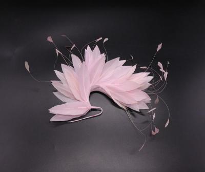 China Goose Quill Feather Flower Frame with Wire Accessory for sale