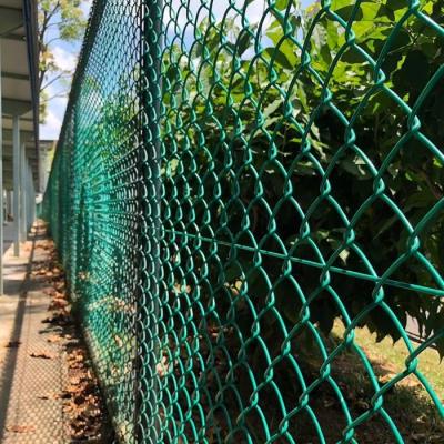 China Manufacturer Wholesale Green Coated Security Chain-Link Barrier Easily Assembled Commercial Application for sale