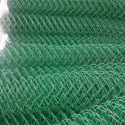 China Manufacturer Easily Collected Wholesale Vinyl Coated 6' Chain Link Fence Mesh With Green for sale