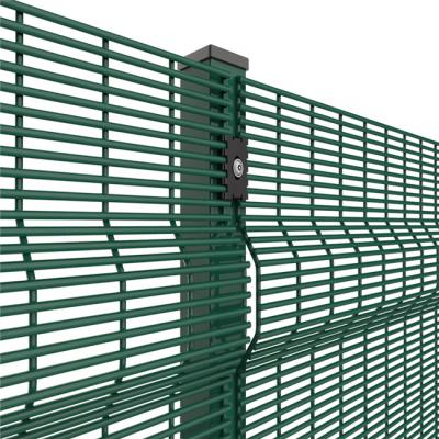 China Easily Assembled Outdoor Powder Coated Clear Vision High Security 358 Wire Mesh Barrier Anti Climb Fencing for sale