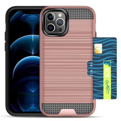 China 2022 Shockproof High Fashion Shockproof Back Cover Silicone Phone Case For Iphone 14 pro 13 12 11 xs max x with card holder for sale