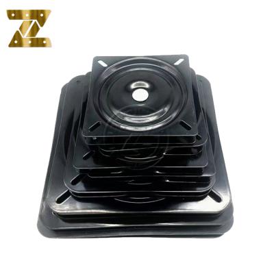 China Multi-size hardware turntable black solid rotating square plate bar chair coffee table table 360 degree rotating accessories zu verkaufen