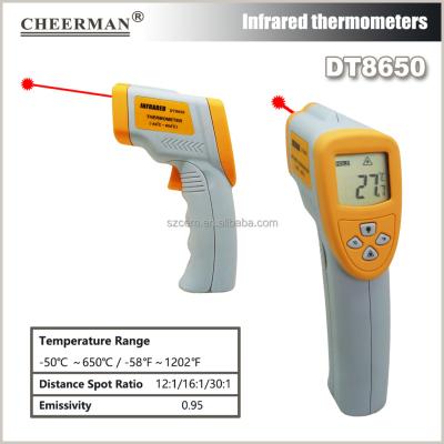 China Equipment Supporting Cheerman DT8650 Digital High Temperature Pyrometer Non Contact Sensor Infrared Smart Laser Thermometer for sale