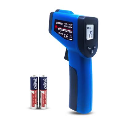 China Cheerman Laser IR Non-contact Thermometer ABS Digital Pyrometer Gun Infrared LCD Display (-50 to 380C) with Backlight Include Battery for sale