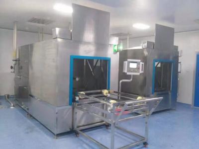 China Auto Pre-washing, cleaning, rinsing, flushing, and drying process tumble dryer basket cleaning machine for sale