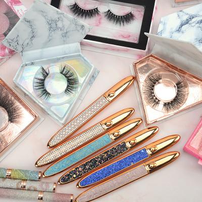 China 2021 New Design Professional Liquid Wick Wholesale Eyelash Eyeliner Glue Adhesive Magnetic Pen for sale