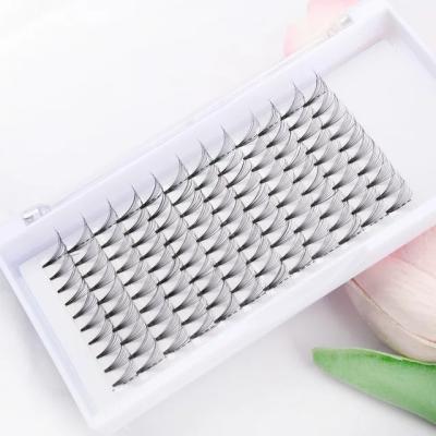 China Best Soft/100% HANDMADE Pre Made Volume Fans Eyelash Extension D Curl Premade Loose Fans Silk Mink Eyelash for sale