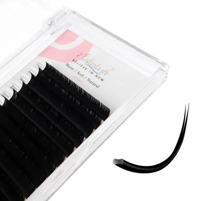 China 100% Natural Color Classic 0.2 Thickness Soft Handmade Flats Lash Materials Korean Cruelty Free Eyelash Extensions Double Tips for sale