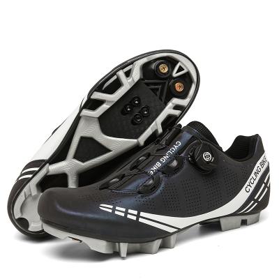 China High Quality Carbon Fiber Upper Training Unique PU Upline SPD Cycling Shoes Breathable Quick Lace Up Brake Shoes for sale