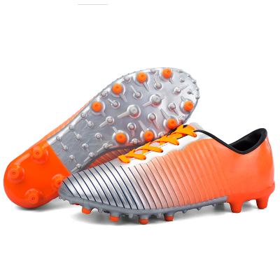 China School Training PVC Top Soccer Sports Shoes Low Top Field Soccer Shoes Artificial Low Top Indoor Soccer Boots For Teenagers Boys Girls for sale