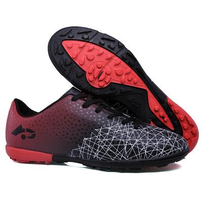 China School Training Teenagers Football Training Shoes TF Grass PVC Soccer Football Elastic Upper Top Cheap Low Boot for sale