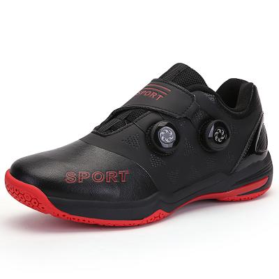 China Sports and Daily Sports Shoes Wholesale Low MOQ Most Popular PU Upper Rubber Sole Professional Badminton Shoes For Men for sale