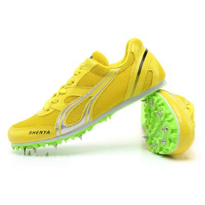 China Commercial Sports Spike Shoes Wholesale Footrace Morden Style Best Services Gym Jump Running Track And Field Running Shoes for sale