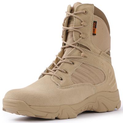 China Army Rubber Man Outdoor Sport Combat Desert Military Tactical Shoes for sale