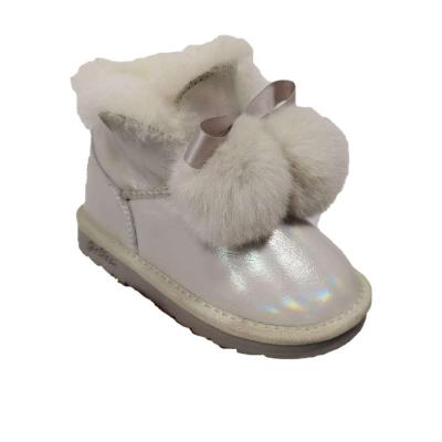 China CUSHIONING 20 Years Experience Custom Winter Autumn Rubber Fur Anti-Slip Girls Snow Boots Kids Winter Snow Boots For Girls for sale