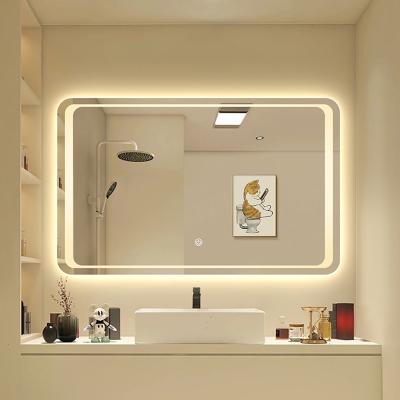 China 24*32inch bathroom mirror with led light led wall smart vanity mirror for sale